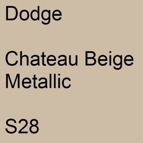 Dodge, Chateau Beige Metallic, S28.